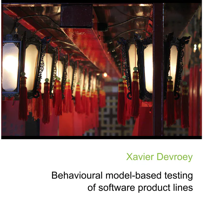 Behavioural model-based testing of software product lines